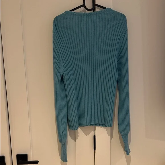 Wilfred Blue Ribbed Cardigan - Picture 3 of 3